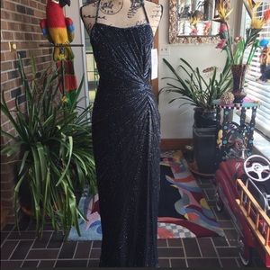 Beaded black gown